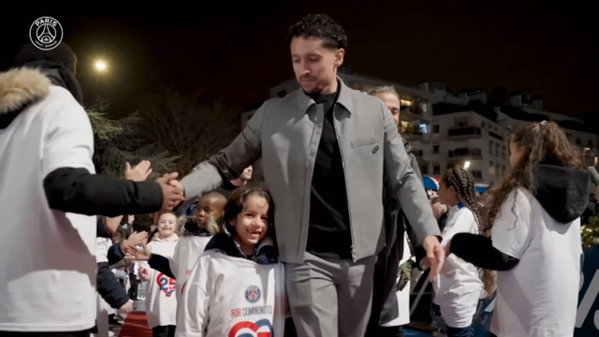 Bastidores da vitória do PSG por 5x0 contra o Rennes