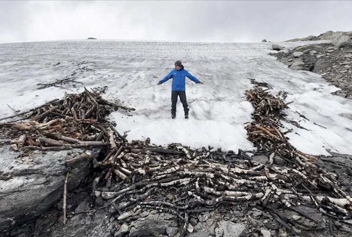 A estrutura é composta por centenas de toras de madeira esculpidas que formavam cercas convergentes, guiando os animais para um grande recinto onde eram capturados e abatidos.