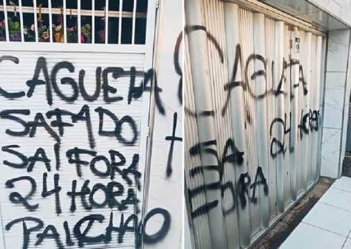 Criminosos picharam casa no Jangurussu para obrigar moradores a deixar a residência