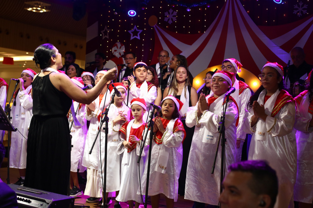 (Foto: JoaoFilho Tavares)Socorro Raulino maestrina do coral infantil