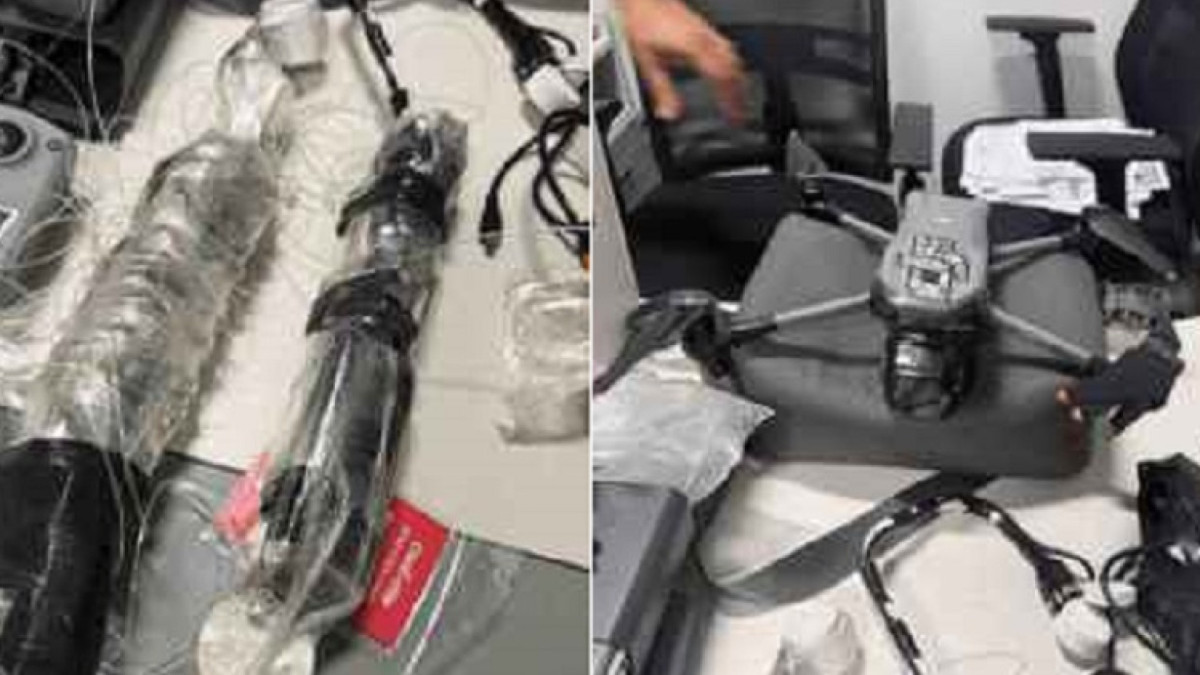 Com os quatro suspeitos de integrar o Comando Vermelho, a Polícia Civil apreendeu, entre outros, um drone e drogas