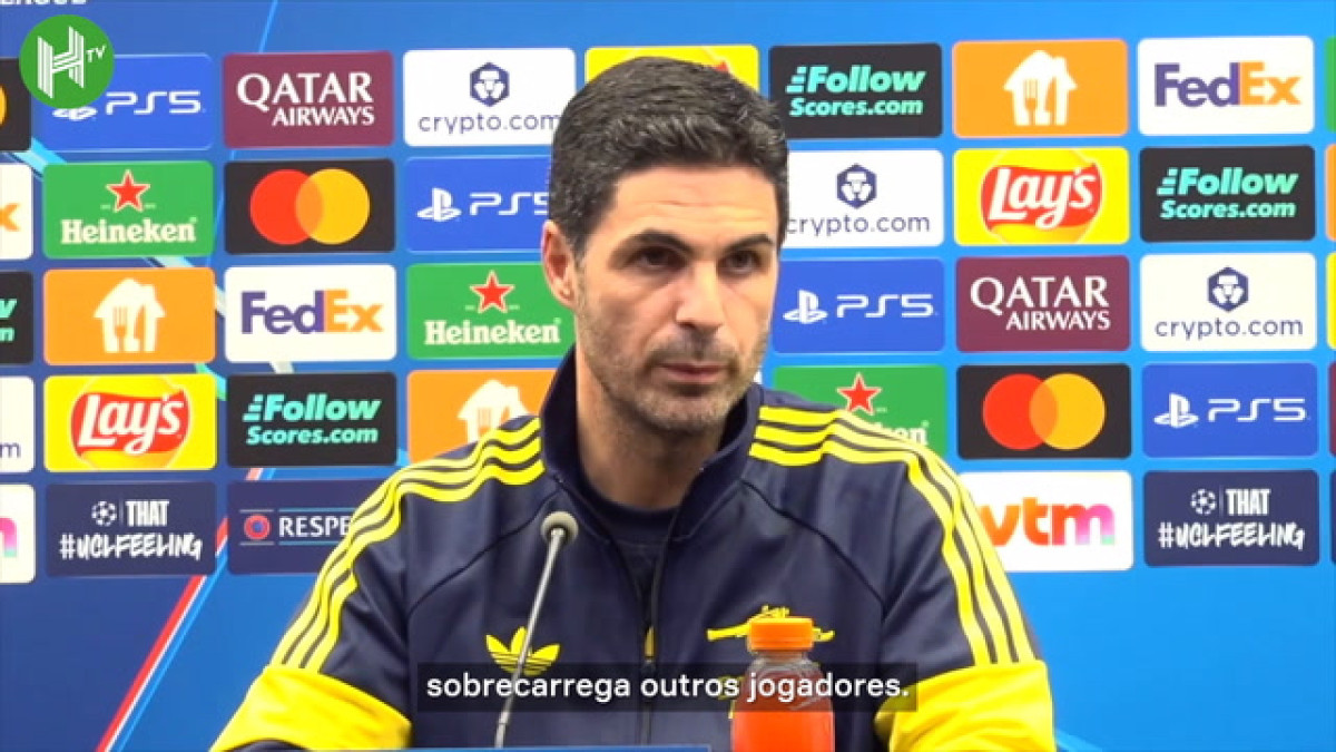 Arteta nega excesso de treino aos jogadores do Arsenal após mais uma lesão