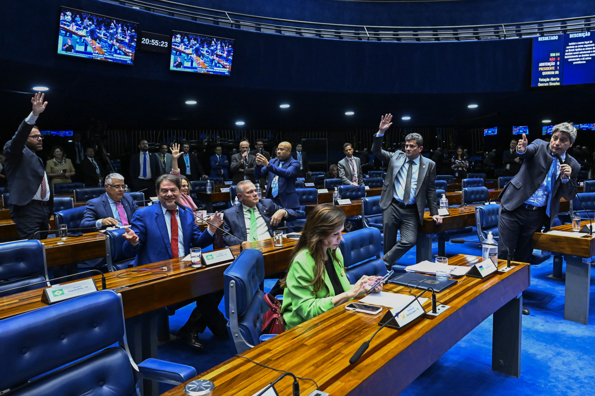 ￼SENADO aprovou PL Antifacção, mas o texto irá voltar para a Câmara (Foto: Waldemir Barreto/Agência Senado)