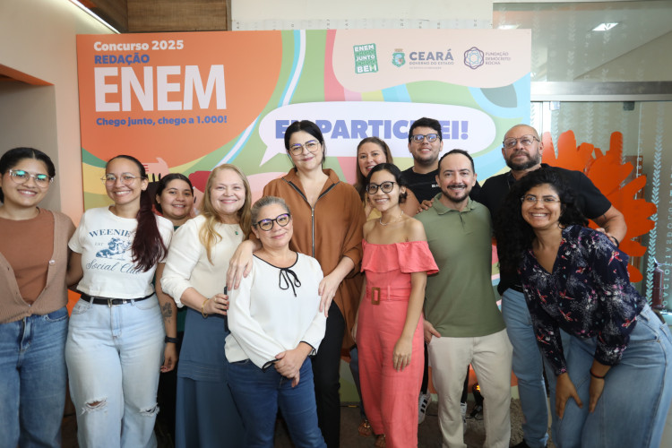 Presidente da Fundação Demócrito Rocha, Luciana Dummar, e membros da FDR