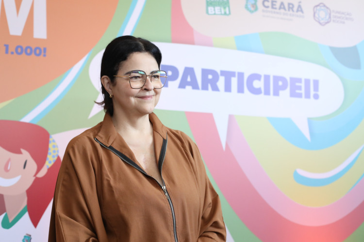 Luciana Dummar, presidente do Grupo O POVO de Comunicação. Solenidade de premiação do Concurso de Redação Enem MIX em parceria da FDR com a Seduc-CE