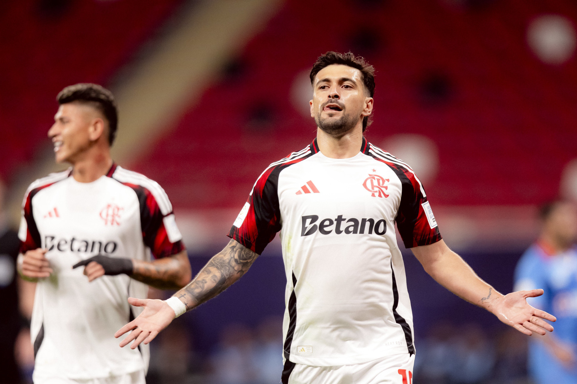 Arrascaeta foi o autor dos dois gols do Flamengo na vitória sobre o Cruz Azul-MEX pela Copa Intercontinental da Fifa (Foto: Adriano Fontes/Flamengo)