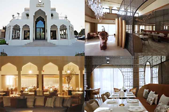 Gerbou (Dubai, Emirados Árabes Unidos) – Restaurante de alta gastronomia localizado no icônico Burj Al Arab Jumeirah, que oferece uma experiência de jantar com vistas espetaculares da cidade.