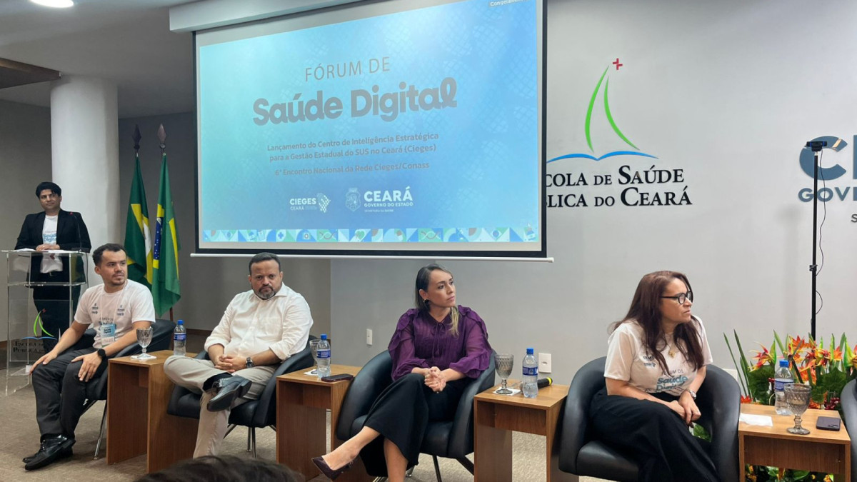 Solenidade de lançamento do Centro de Inteligência Estratégica para Gestão Estadual do SUS foi realizada na Escola de Saúde Pública do Ceará (ESP/CE)
