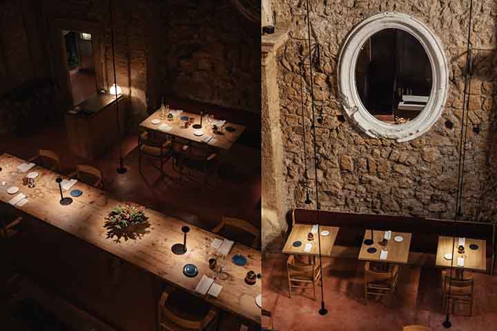 Coro (Orvieto, Itália) – Instalado em um local que era destinado a uma igreja, o restaurante é conhecido por pratos que honram a tradição italiana, como massas frescas e carnes grelhadas.