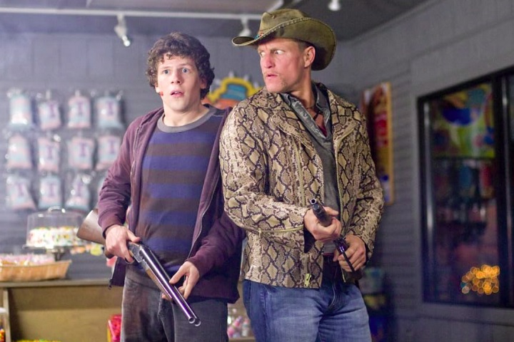 Eisenberg ganhou projeção com filmes como A Vila (2004) e Férias Frustradas de Verão (2009), mas foi com Zumbilândia (2009 - foto) que ele decolou de vez.