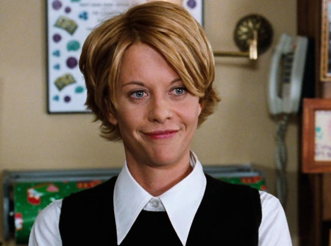 No segundo, reencontra Tom Hanks em uma história sobre dois rivais nos negócios que se apaixonam por e-mail. O filme rendeu a ela a terceira indicação ao Globo de Ouro na categoria de melhor atriz em filme de comédia ou musical.
