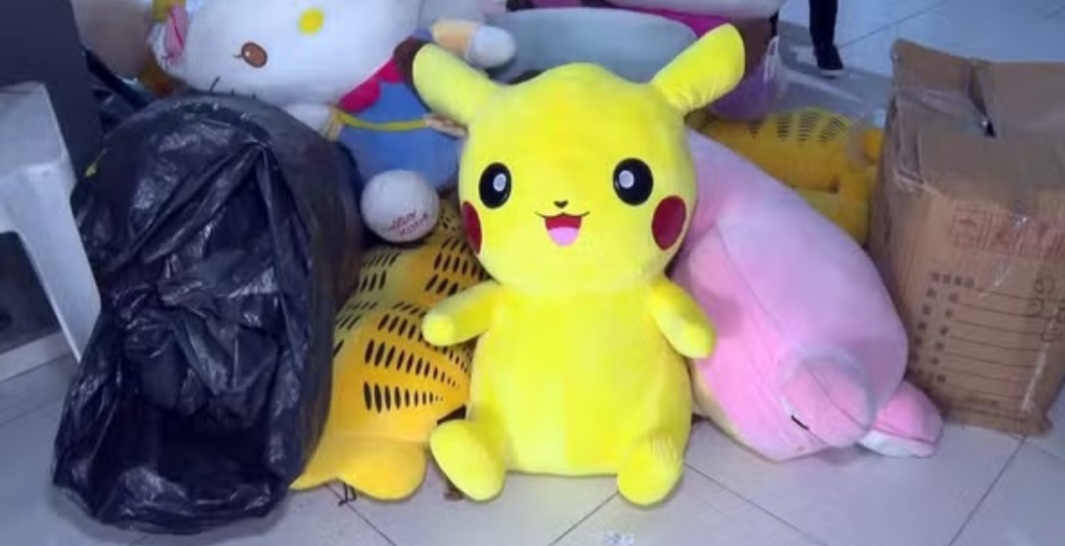 Na primeira fase da operação foram apreendidas não só as máquinas como uma imensa quantidade de bichos de pelúcia.

