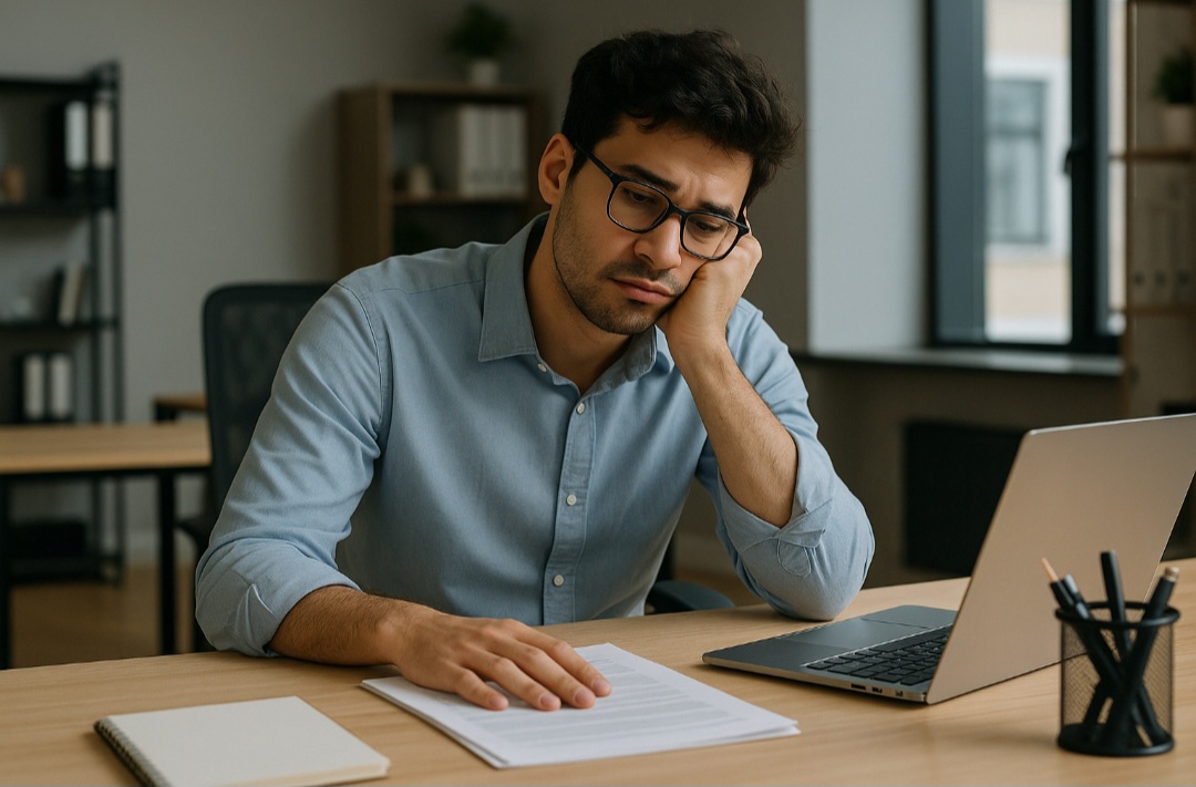 Entre os sinais mais comuns do rust-out estão apatia, procrastinação, desinteresse, sensação de inutilidade e falta de iniciativa — mesmo sem sobrecarga visível. 