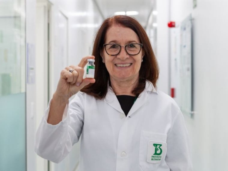 A pesquisadora Neuza Frazatti Gallina dedicou-se por mais de uma década ao desenvolvimento da Butantan-DV