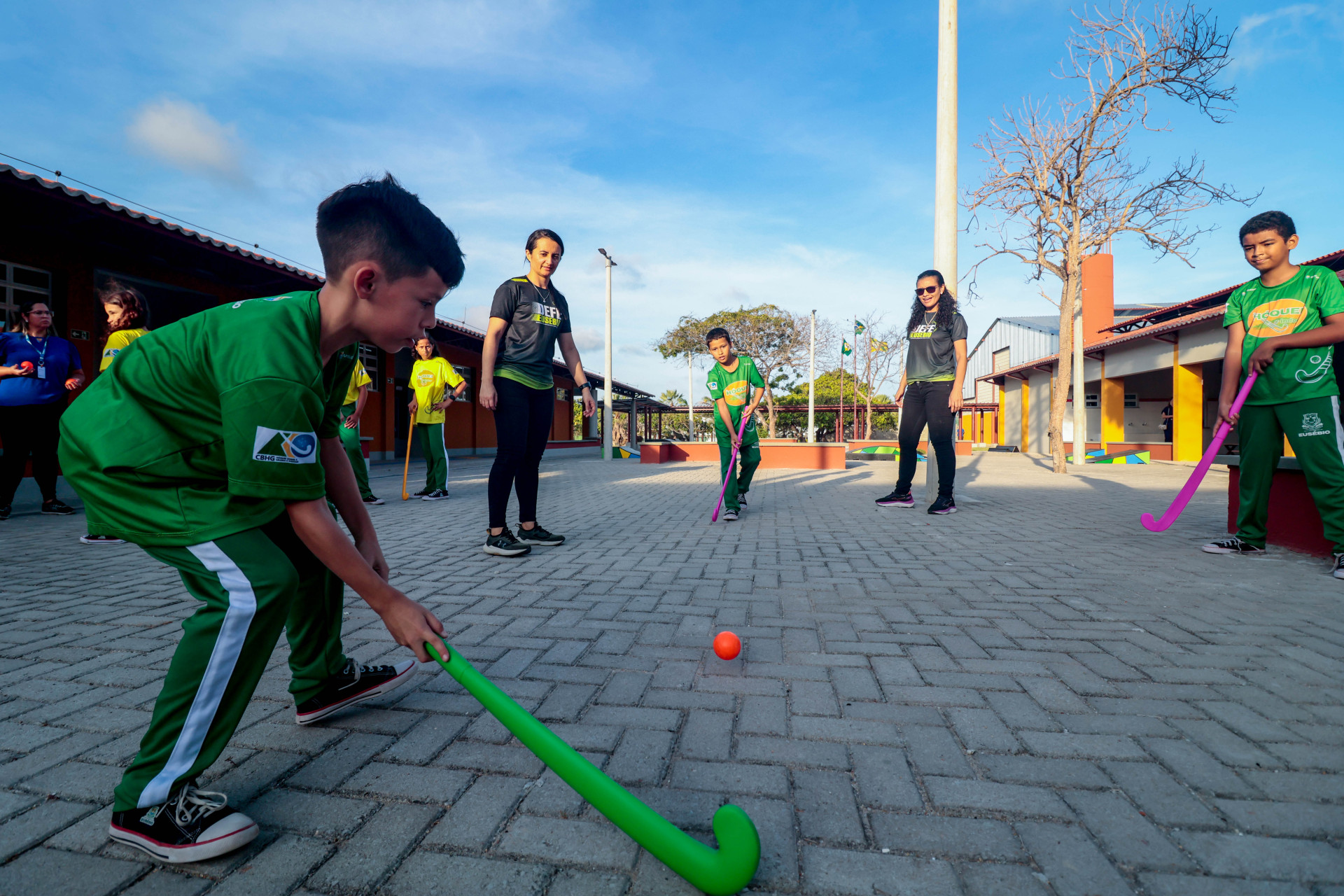 Ministro Camilo Santana e Governador Elmano de Freitas em Inauguração da Escola Lucimar Gomes no Eusébio.