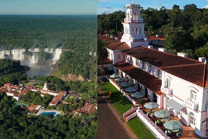14º) Hotel das Cataratas, Brasil: Localizado dentro do Parque Nacional do Iguaçu, em Foz do Iguaçu, o hotel oferece acesso privilegiado às cataratas fora do horário de visitação pública. 