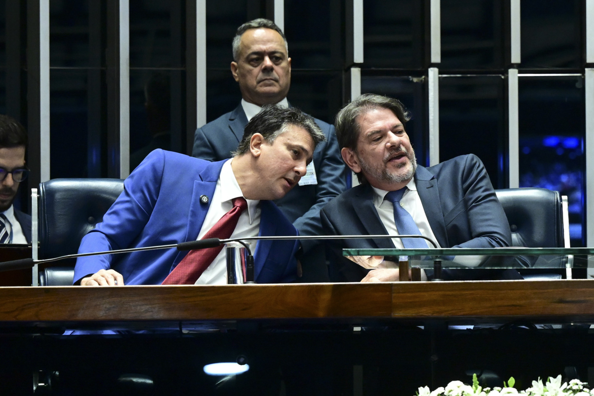 Camilo Santana (PT) e Cid Gomes (PSB) (Foto: Geraldo Magela/Agência Senado)