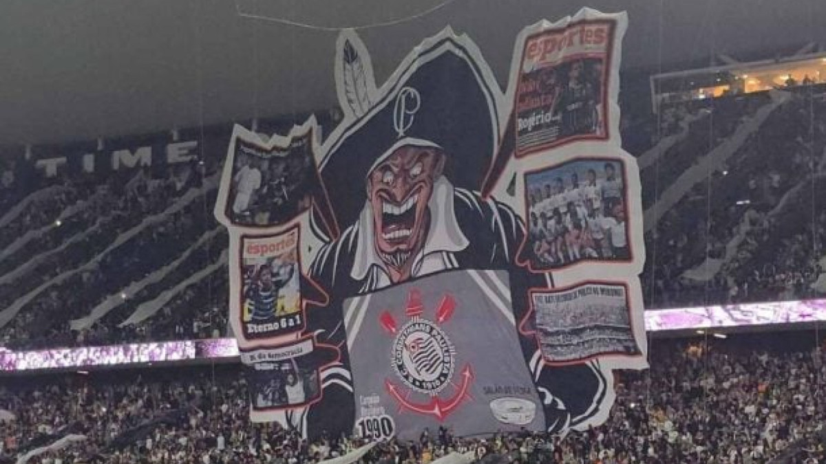 Último mosaico que a torcida do Timão preparou foi antes da vitória no clássico contra o São Paulo, em novembro
