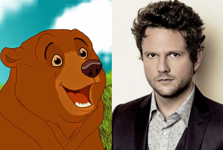 Selton Mello / Kenai - Irmão Urso (2003): Kenai é um jovem caçador da tribo dos Inuítes que vive em uma aldeia na América do Norte. A trama se desenrola quando ele é transformado em um urso como consequência de uma mágica espiritual.