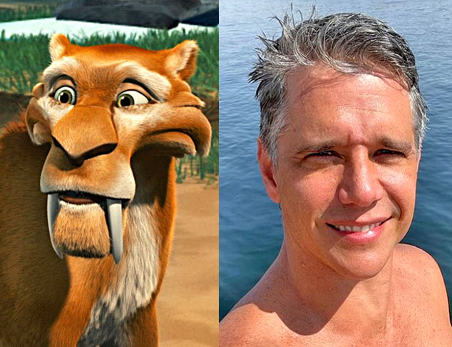 Márcio Garcia / Diego - A Era do Gelo (2002): Diego é um tigre dente-de-sabre, inicialmente introduzido como um dos antagonistas no primeiro filme. Depois, ele passa a fazer parte de um grupo que inclui o mamute Manny e a preguiça Sid.