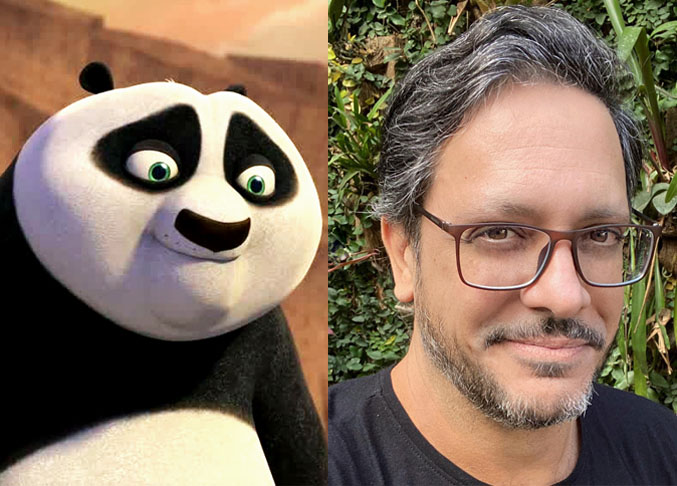 Lúcio Mauro Filho / Po - Kung Fu Panda (2004): A animação segue a jornada de Po, um desajeitado panda apaixonado por kung fu, que é inesperadamente escolhido para se tornar o Dragão Guerreiro. O sucesso foi tanto que o filme ganhou três continuações...