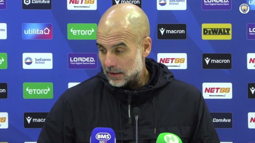 Guardiola elogia vitória 'de afirmação' do Man City contra o Palace 