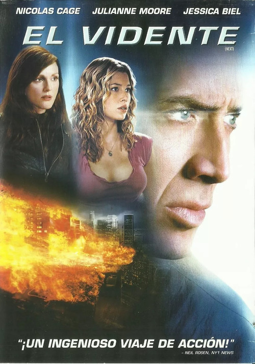 Nicolas Cage interpretou um vidente no filme Next (2007). Ele é Cris Johnson, homem com a habilidade de ver alguns minutos no futuro. Cris trabalha como mágico em Las Vegas, mas esconde seu dom para evitar a atenção do governo.