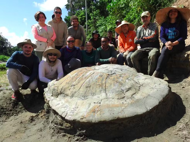 Com o que temos do fóssil será possível estimar o tamanho do animal após os estudos no laboratório, explicou Edson Guilherme, membro do laboratório de paleontologia da Ufac.