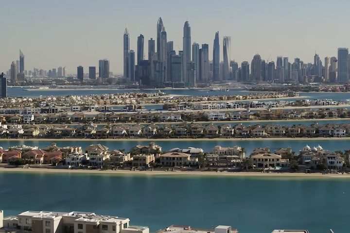 No tronco estão shoppings, restaurantes, centros comerciais e residências; nas folhas ficam mansões e vilas privadas com acesso direto ao mar e praias exclusivas. 