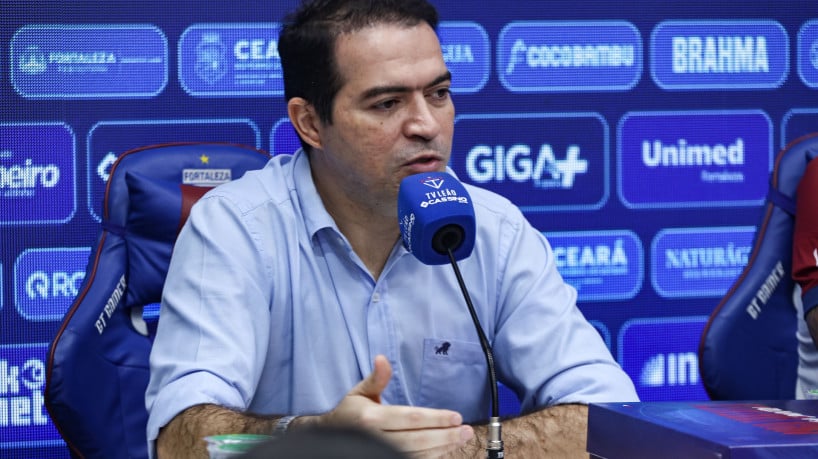 FORTALEZA, CEARÁ,  BRASIL- 15.12.2025:. Apresentação do Thiago Carpini como o novo técnico do Fortaleza.  (Daniel Galber/Especial para O POVO) 