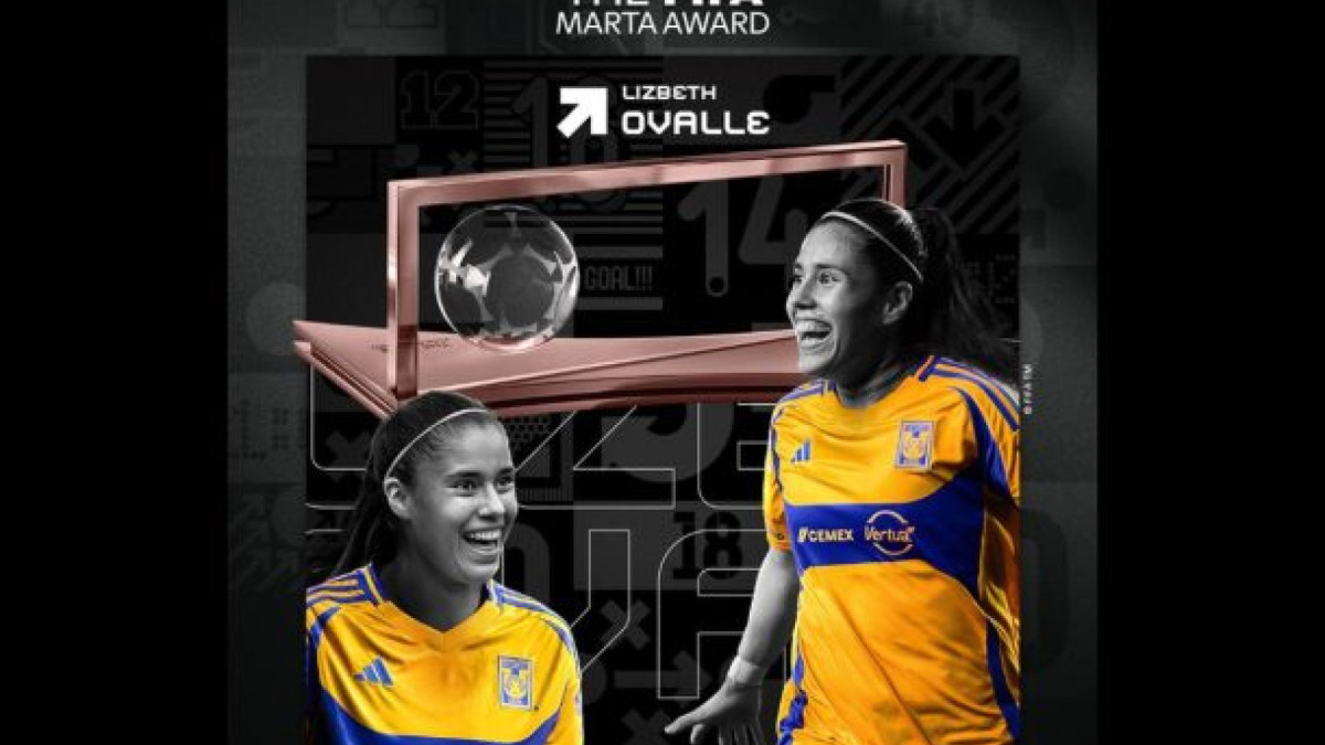 Jogadora fez o gol premiado pelo Tigres-MEX em partida do Campeonato Mexicano, ao marcar de calcanhar enquanto estava no ar