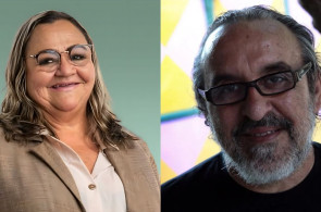 A coreógrafa Janne Ruth e o dramaturgo Augusto Bonequeiro