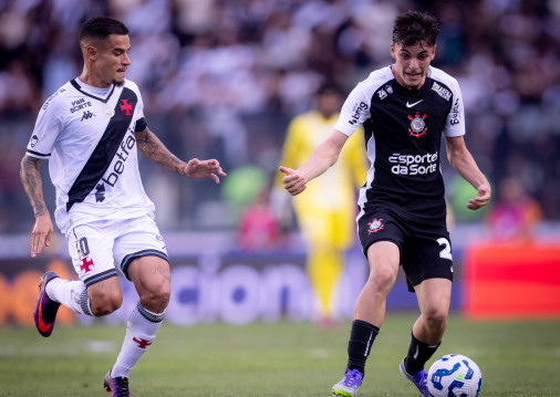 Philippe Coutinho e Breno Bidon são titulares do meio de campo de Vasco e Corinthians, respectivamente