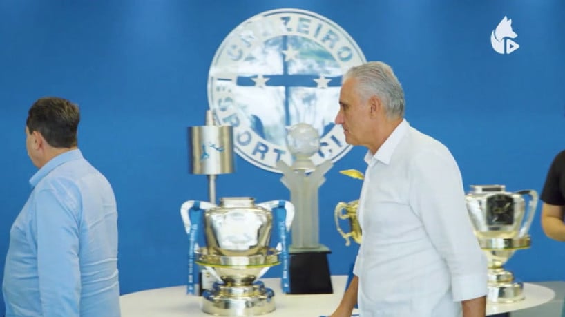 Tite chega ao Cruzeiro e conhece Toca da Raposa II  