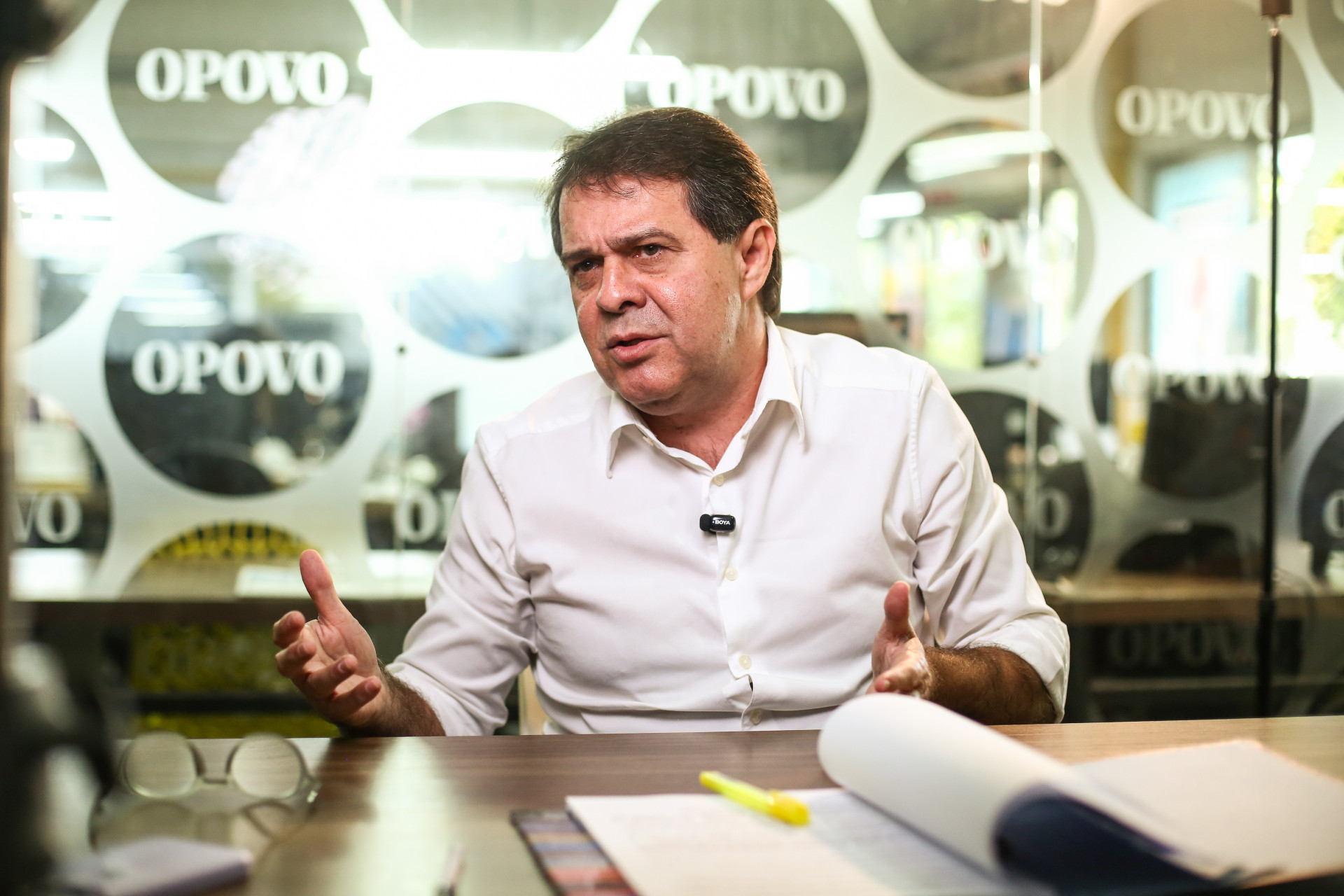 Prefeito Prefeito Evandro Leitao concede entrevista ao O POVO (Foto: João Filho Tavares)