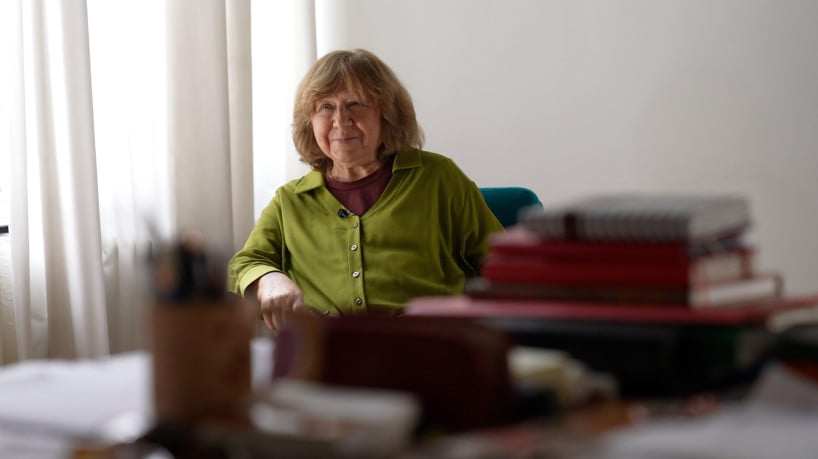 Svetlana Alexievich escreve seu próximo livro no exílio, em Berlim (Alemanha) 