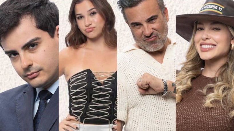 Duda, Dudu, Fabiano e Saory são finalistas de A Fazenda 17; vote em quem deve ganhar 
