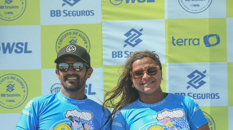 Michel Roque e Juliana Santos venceram, em casa, a etapa do Circuito BB Fortaleza 