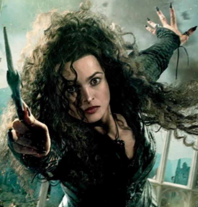 Bellatrix Lestrange é uma bruxa das trevas e uma devota seguidora de Lord Voldemort. Ela é membro dos Black, uma família de bruxos puros-sangues conhecida por suas visões extremistas sobre a pureza do sangue mágico.