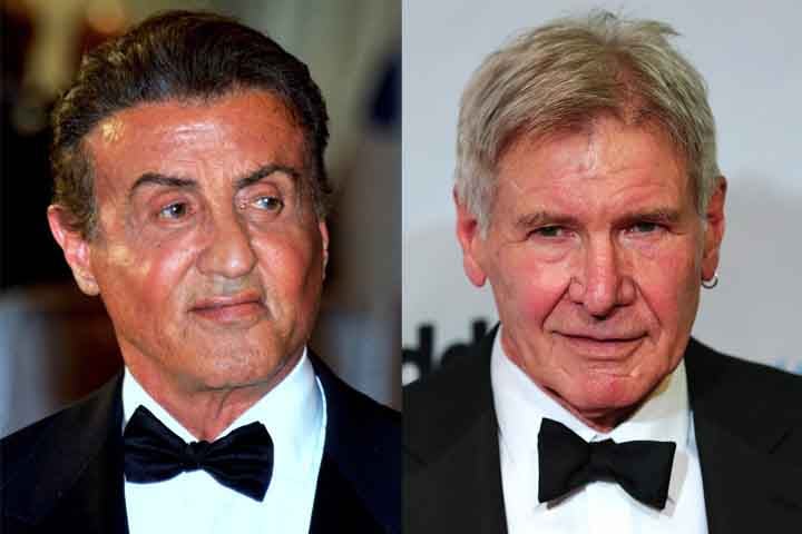 Sylvester Stallone e Harrison Ford compartilham um recorde em suas carreiras. Eles são os únicos atores da história do cinema a estrelar produções que alcançaram o primeiro lugar nas bilheteiras ao longo de seis décadas consecutivas, desde os anos 1970. 
