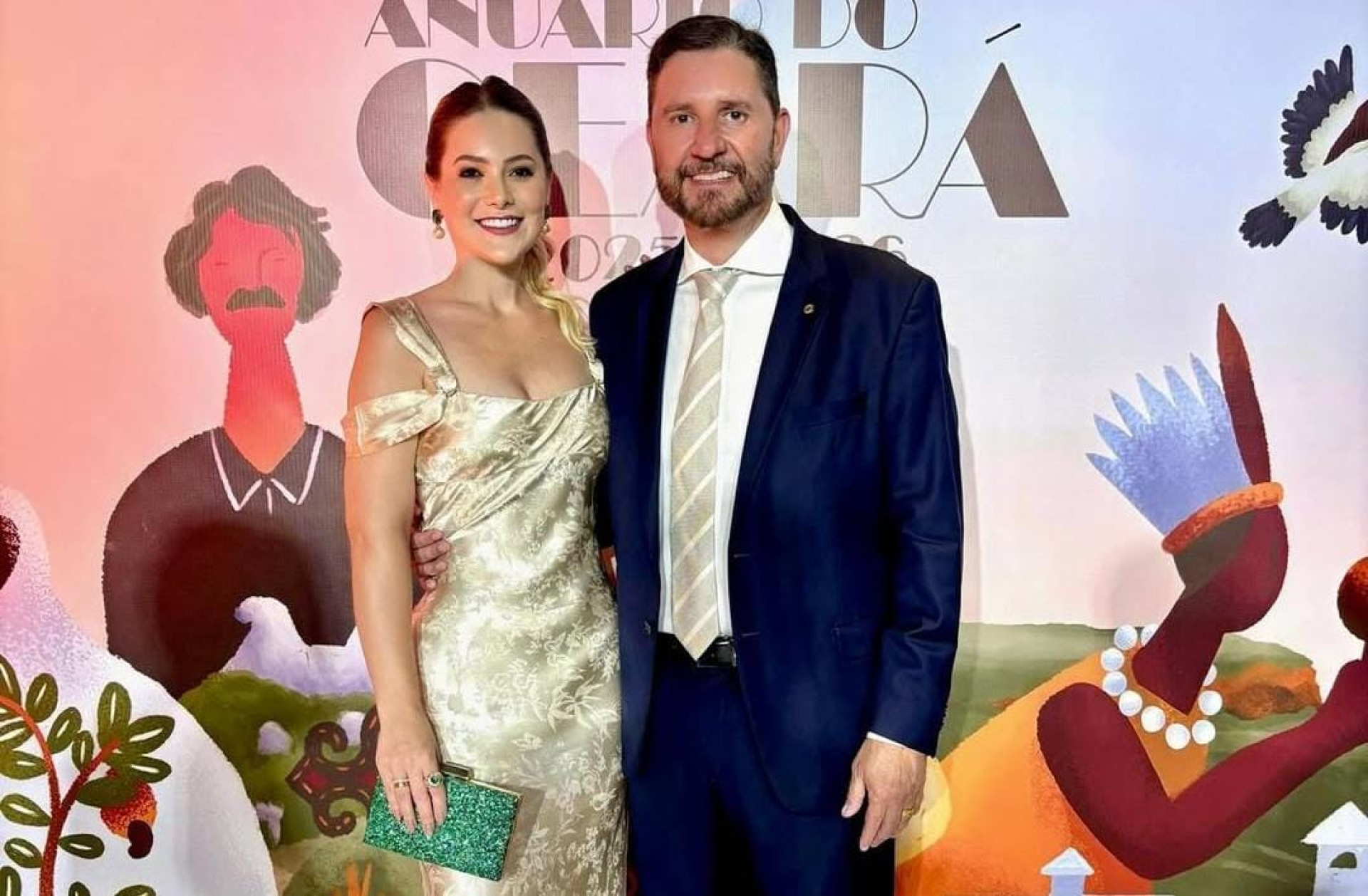 Tainah Marinho (PT) e Romeu Aldigueri (PSB) (Foto: Reprodução/Instagram: @tainahmarinho)