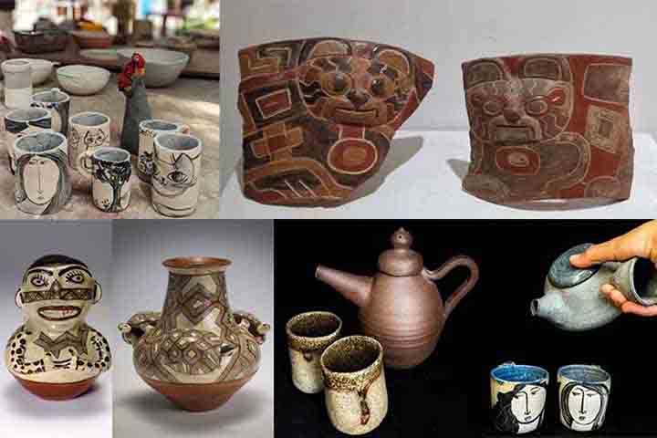 Tumbaco, Equador - Conhecida por sua cerâmica tradicional do Equador, com peças feitas principalmente à mão. A região utiliza argilas locais de alta qualidade para criar obras e utensílios com grande detalhe, mantendo a tradição indígena.