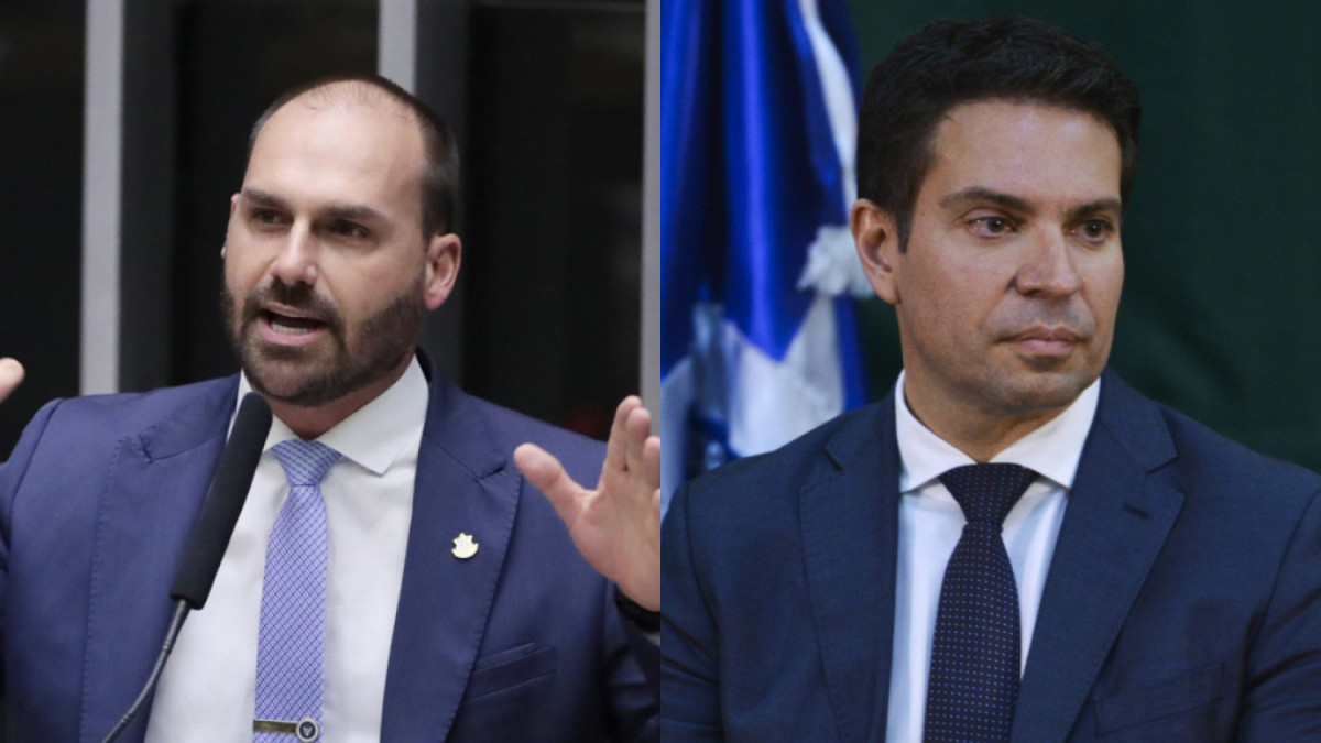 ￼EDUARDO Bolsonaro e Alexandre Ramagem estão nos EUA e foram cassados