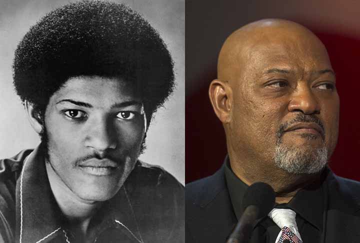 Laurence Fishburne – ator americano, nascido em 1961. Passou a adotar o visual careca no fim dos anos 1990, alternando cortes ao longo da carreira, até assumir de vez a cabeça raspada por opção estética, como já comentou em entrevistas.