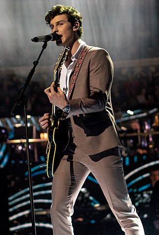 Shawn Mendes – cantor e compositor canadense. Nascido em 8 de agosto de 1998, em Pickering, Ontário, chama atenção pelo sorriso marcante, traços harmônicos e estilo casual.