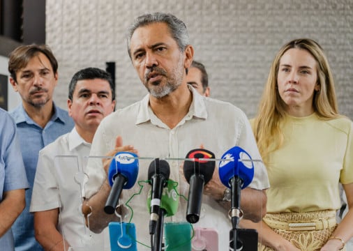 Governador do Cear&aacute;, Elmano de Freitas (PT), se reuniu com secretariado no Pal&aacute;cio da Aboli&ccedil;&atilde;o 