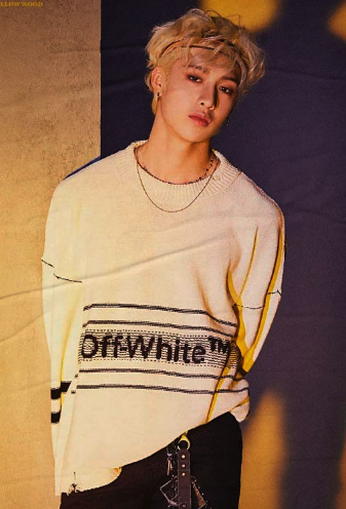 Bang Chan – cantor, produtor e líder do Stray Kids, sul-coreano naturalizado australiano. Nascido em 3 de outubro de 1997, em Seul, destaca-se pelo porte atlético, traços definidos e estilo casual esportivo.