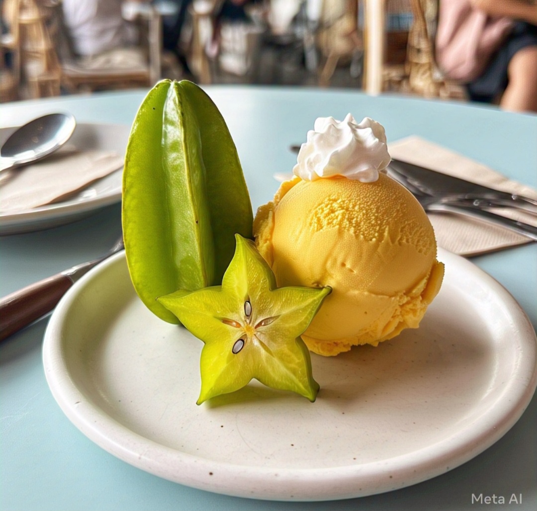 A carambola tem altas quantidades de fibras, que contribuem para a redução da absorção de gordura dos alimentos, controlando os níveis de colesterol.