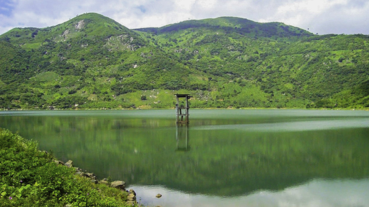 Açude Mundaú, em Uruburetama, uma das cidades no Ceará onde choveu nas últimas 24 horas