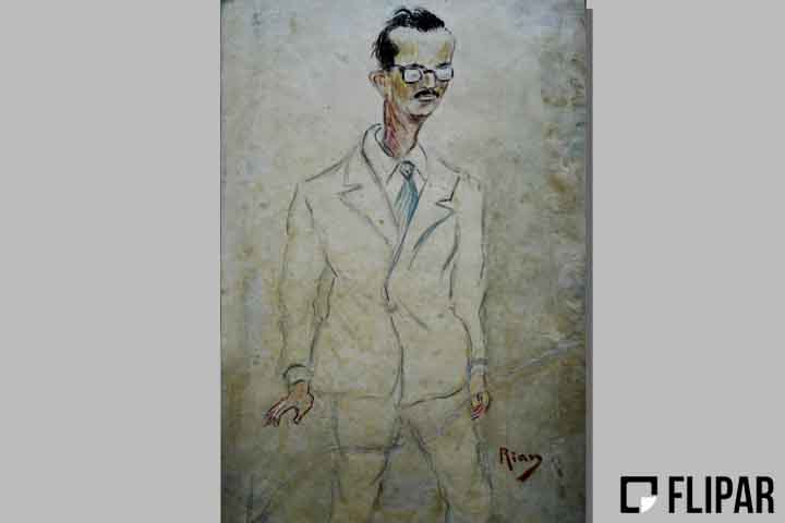 Neste mesmo ano, Nair teve sua primeira exposição com mais de 200 trabalhos exibidos na Rua do Ouvidor, no Rio de Janeiro. Elas foram conferidas pelo presidente Hermes da Fonseca. Na foto, caricatura do ex-presidente Jânio da Silva Quadros.